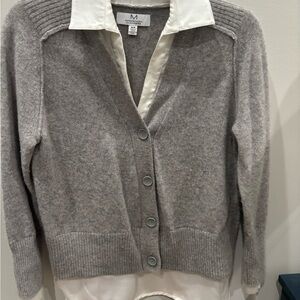 Magaschoni Heather Gray Women's Cardigan